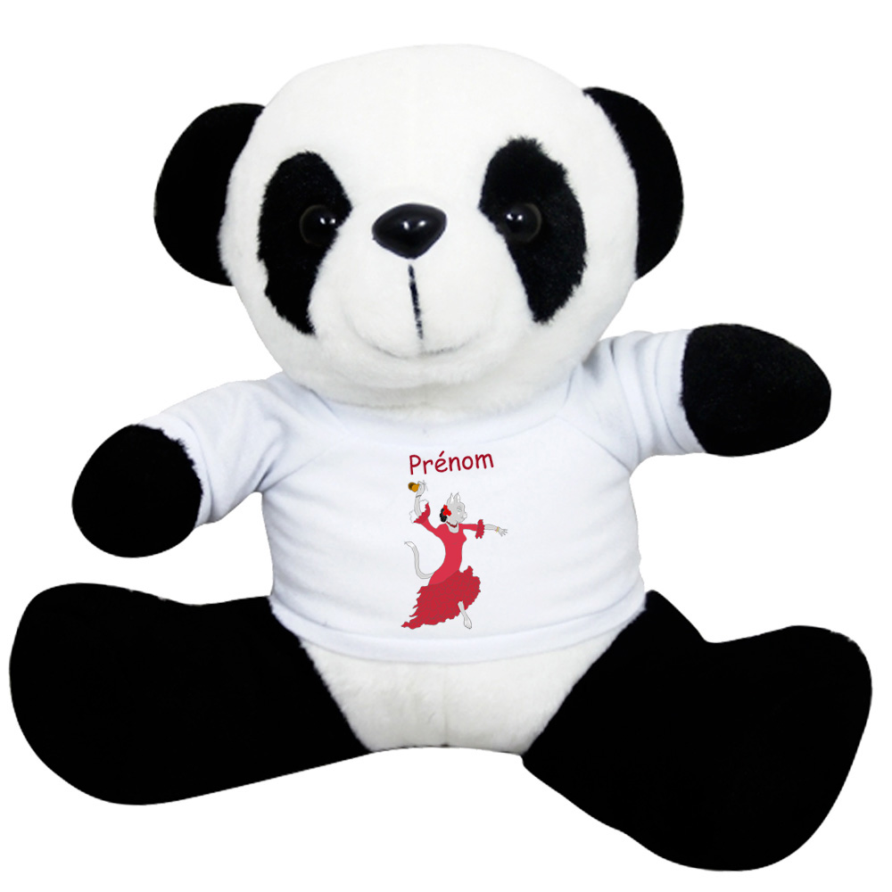 panda-chat-flamenco-peluche-personnalisable-doudou-teeshirt-prenom-texticadeaux