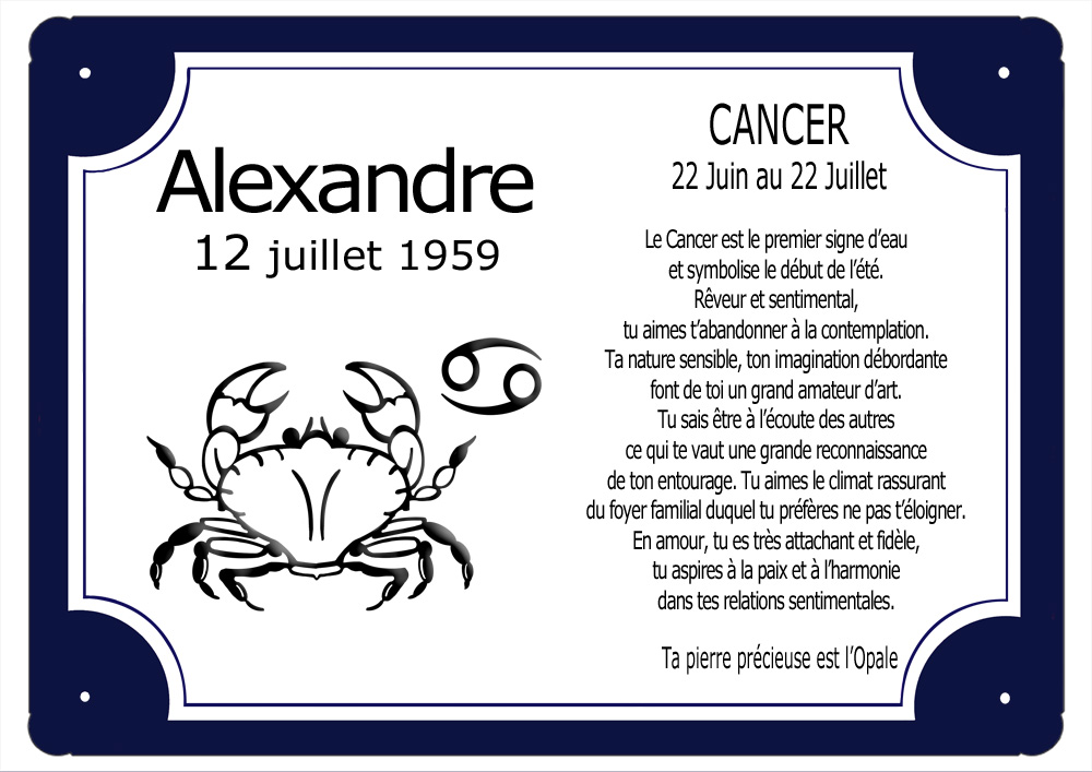 cadre-zodiaque-signe-cancer-personnaliser-personnalisation-cadre-plaque-texticadeaux
