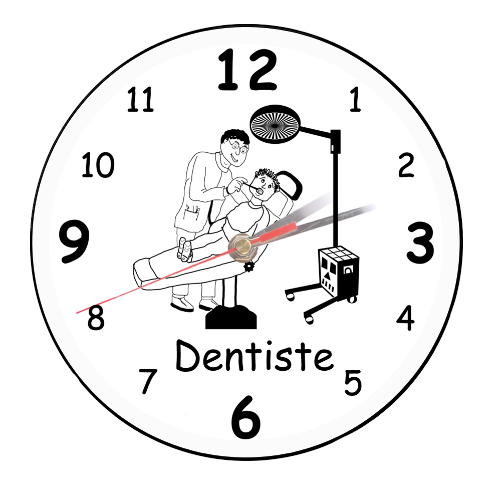 Horloge Dentiste à personnaliser