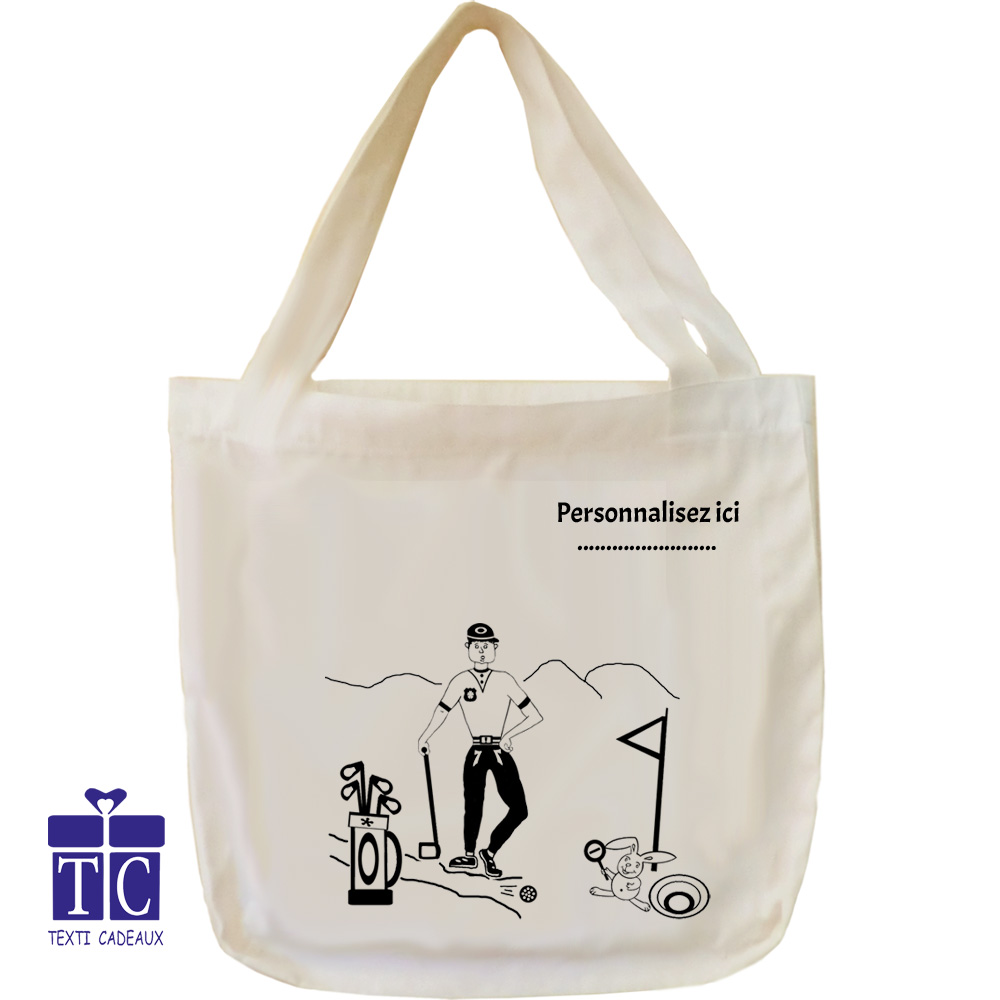 Tote bag Golf à personnaliser