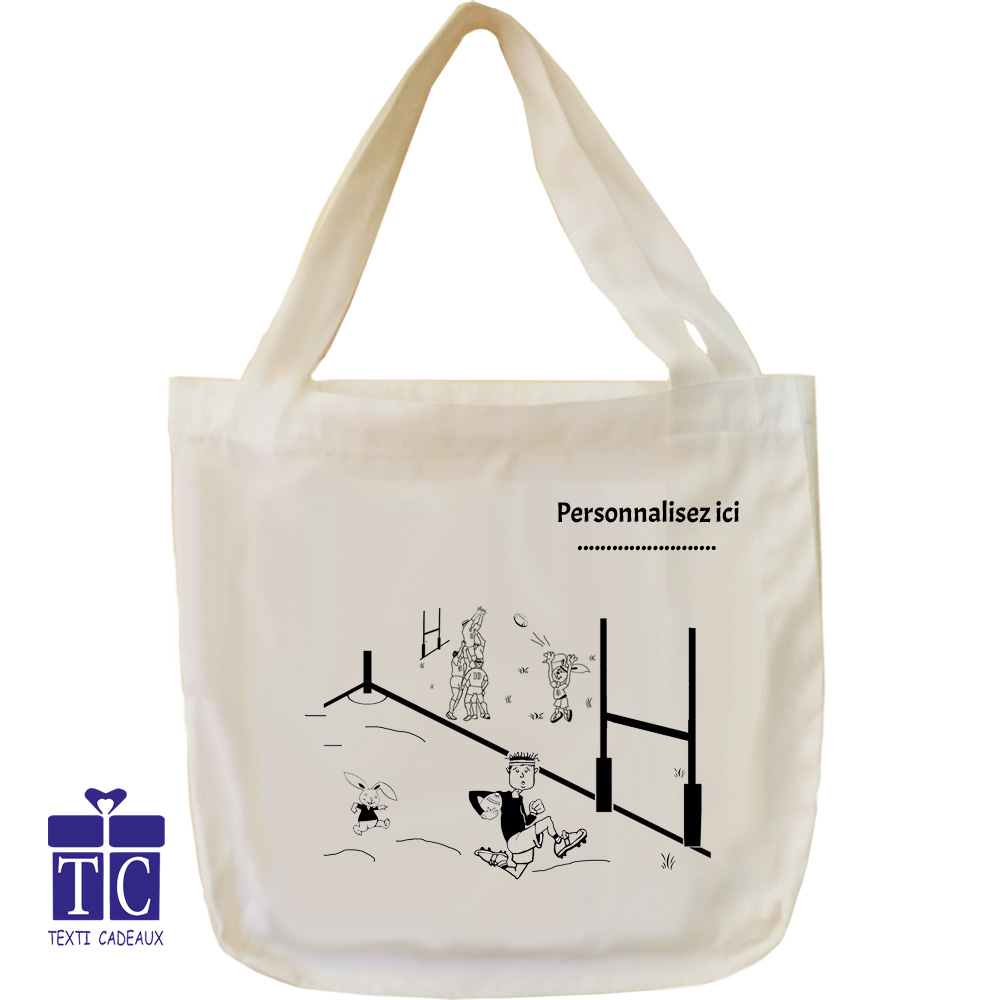 Tote bag Rugby à personnaliser