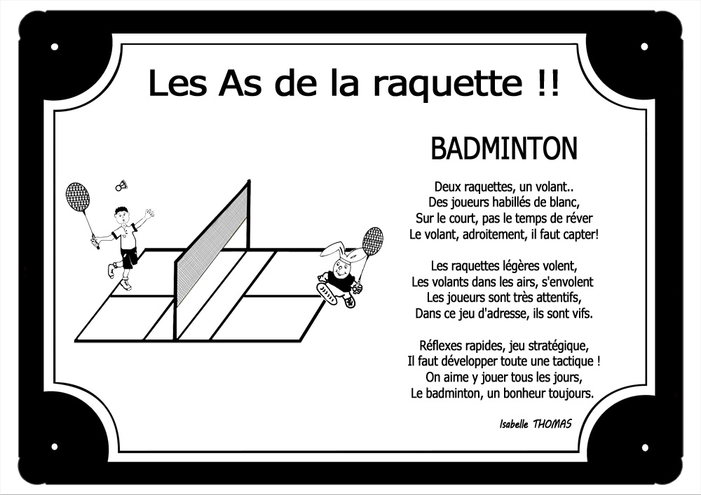 plaque-noir-badminton-volant-raquette-terrain-sport-badiste-poeme-prenom-personnalisable-texticadeaux
