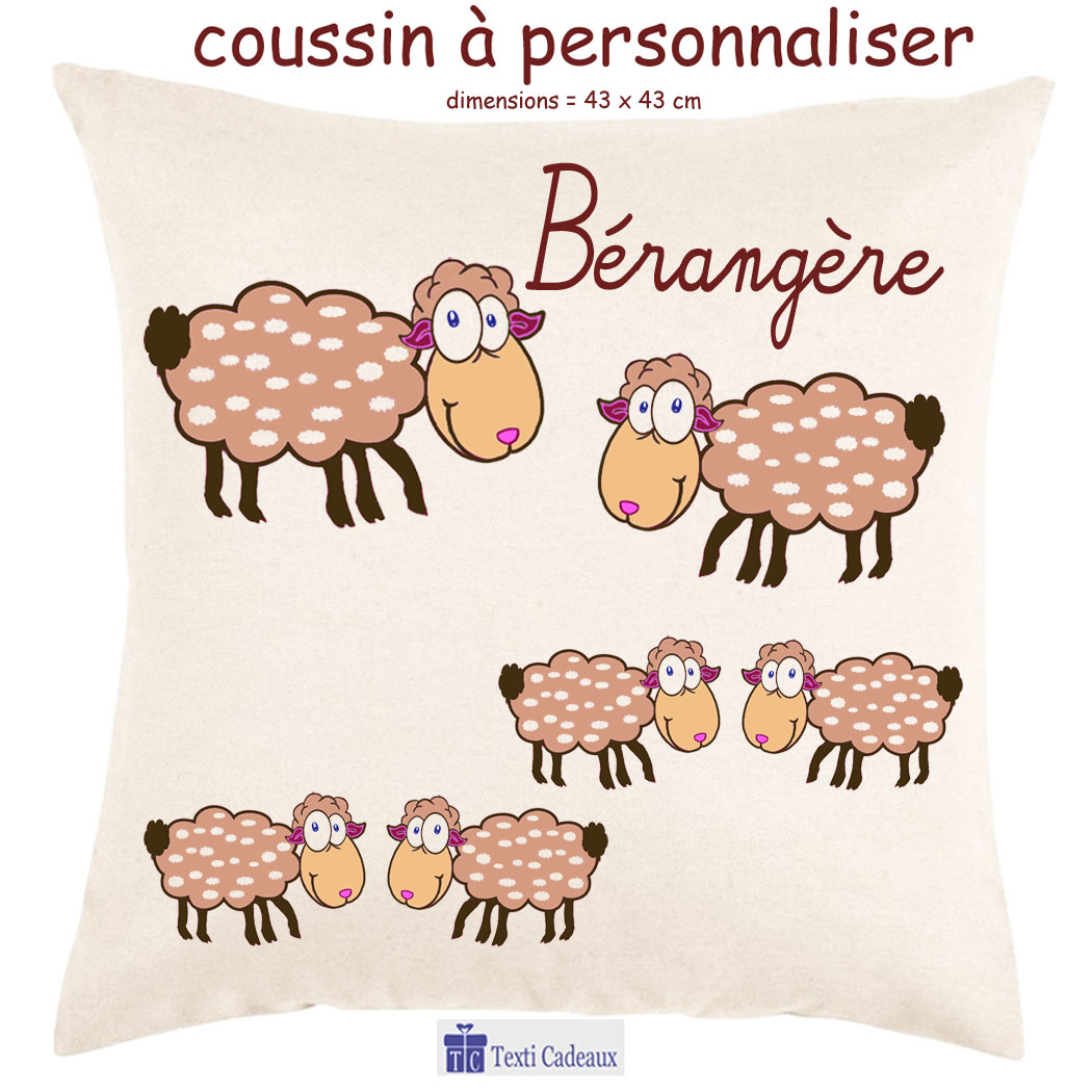 Coussin mouton à personnaliser