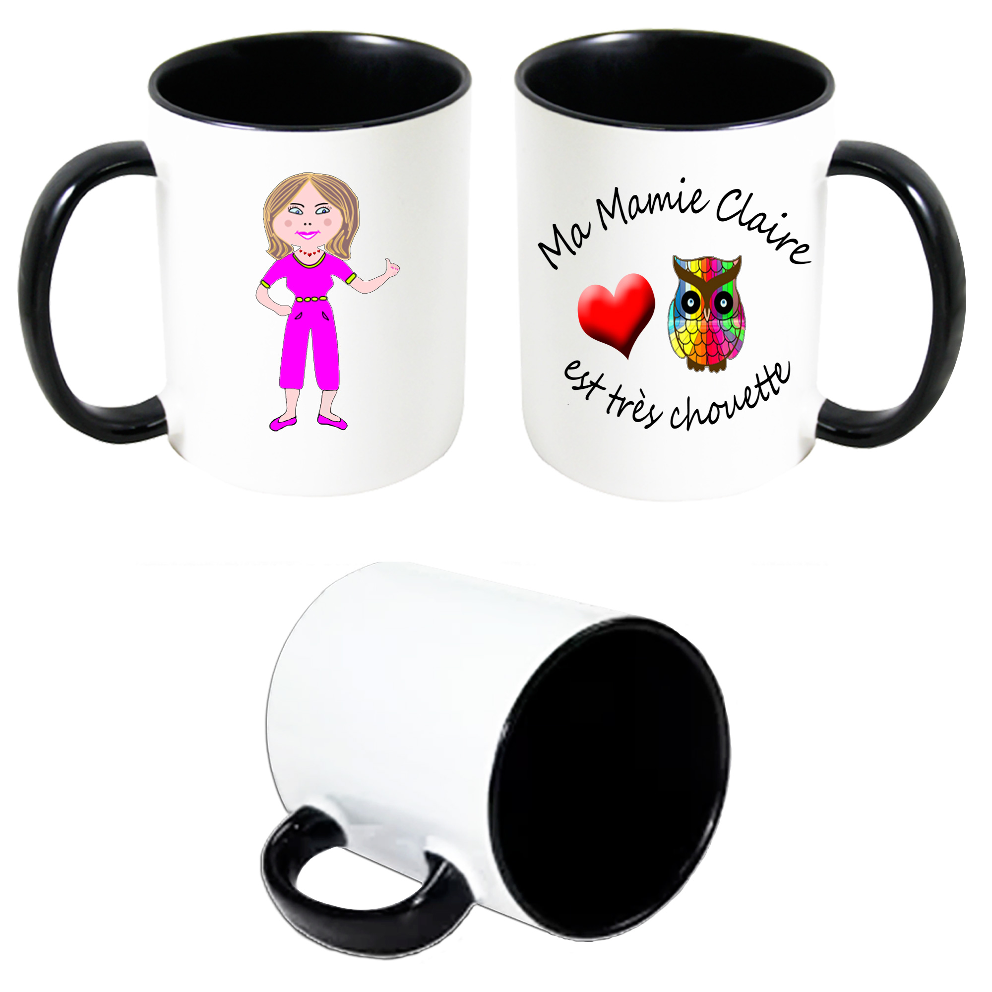famille-ma-mamie-chouette-mug-personnalisable-noir-claire