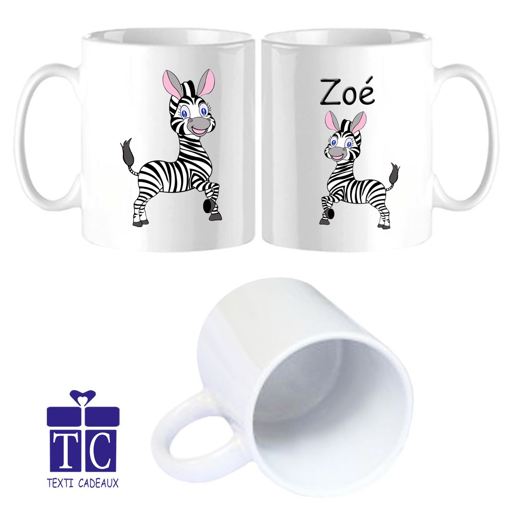 mug-zebre-blanc-prenom-personnalisable-personnalisation-personnalise-tasse-animal-jungle-savane-cheval-mammifere-texticadeaux