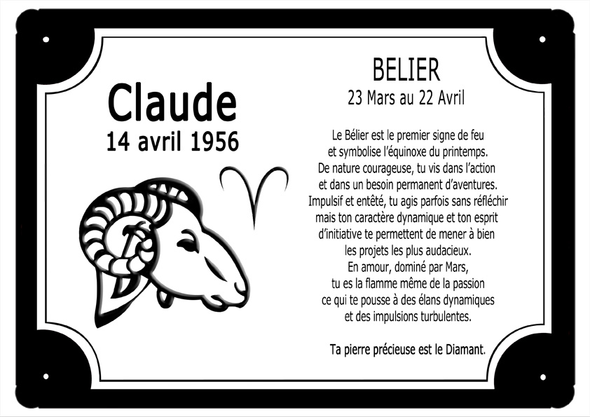 cadre-zodiaque-noir-signe-belier-personnaliser-personnalisation-cadre-plaque-texticadeaux