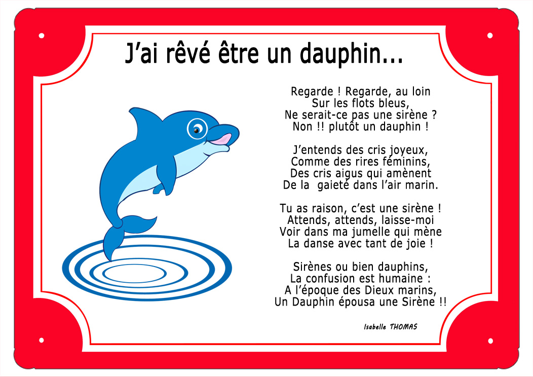 plaque-tour-rouge-dauphin-ocean-mer-poisson-prenom-personnalisation-personnalisable-poeme-thomasisabelle-texticadeaux
