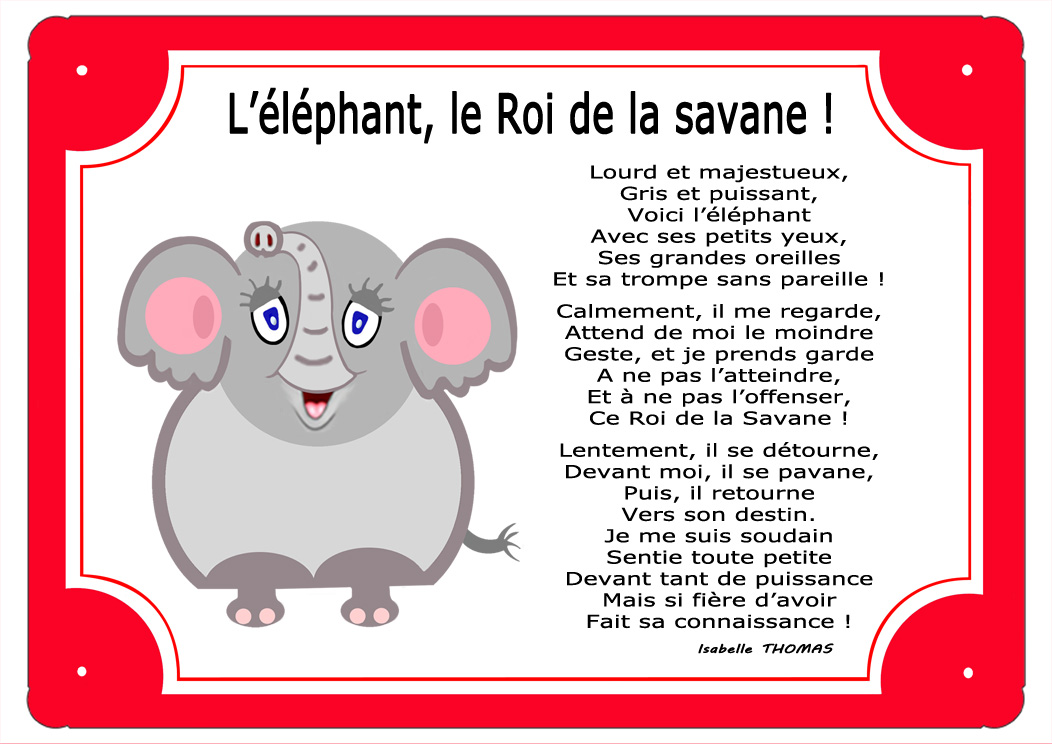 plaque-tour-rouge-elephant-pachyderme-trompe-prenom-personnalisation-personnalisable-poeme-thomasisabelle-texticadeaux