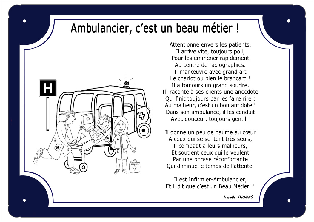 plaque-ambulancier-tour-bleu-hopital-ambulance-samu-prenom-personnalisation-personnalisable-poeme-thomasisabelle-texticadeaux