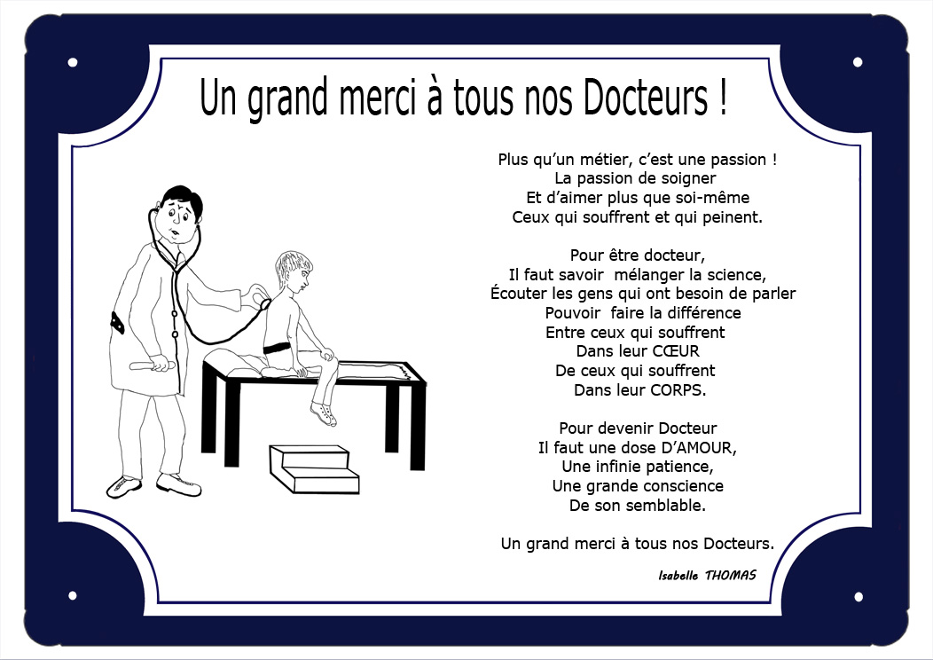 plaque-docteur-tour-bleu-cabinet-medical-patient-malade-prenom-personnalisation-personnalisable-poeme-thomasisabelle-texticadeaux