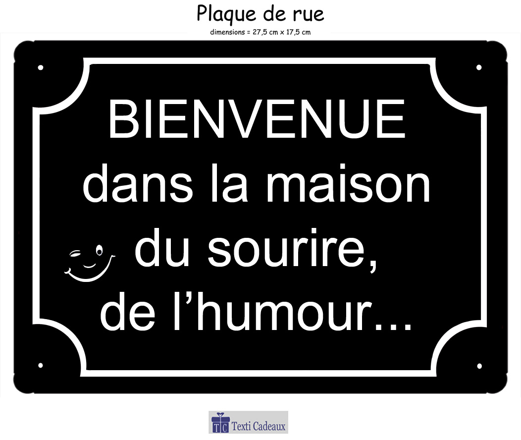 plaque-tour-noir-la-maison-du-sourire-personnalisation-personnaliser-texticadeaux