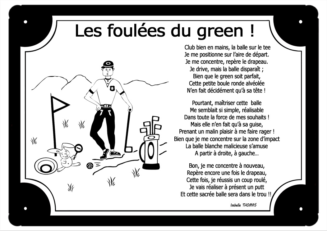 plaque-noire-golf-club-balle-green-caddie-tee-marche-nature-poeme-prenom-personnalisable-isabellethomas-texticadeaux