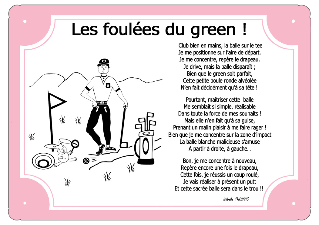 plaque-rose-golf-club-balle-green-caddie-tee-marche-nature-poeme-prenom-personnalisable-isabellethomas-texticadeaux