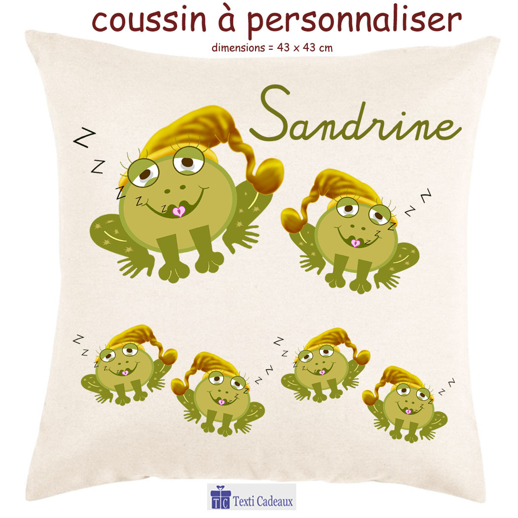 Coussin grenouille nuit