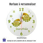 texti-cadeaux-horloge-logo-grenouille-bonnet-de-nuit-prénom-Dorothée