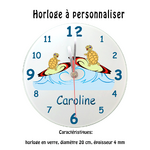 texti-cadeaux-horloge-tortue-surf-prénom-Caroline