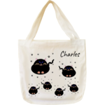 tote-bag;sac;cabas;texti;cadeaux;personnalisable;personnalisation;personnalise;prenom;animal;chat;manga;Charles