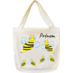 tote-bag;sac;cabas;texti;cadeaux;personnalisable;personnalisation;personnalise;prenom;animal;abeille