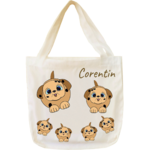 tote-bag;sac;cabas;texti;cadeaux;personnalisable;personnalisation;personnalise;prenom;animal;chien;Corentin