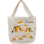tote-bag;sac;cabas;texti;cadeaux;personnalisable;personnalisation;personnalise;prenom;animal;tigre