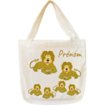 tote-bag;sac;cabas;texti;cadeaux;personnalisable;personnalisation;personnalise;prenom;animal;lion