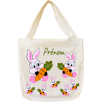 tote-bag;sac;cabas;texti;cadeaux;personnalisable;personnalisation;personnalise;prenom;animal;lapin;carotte