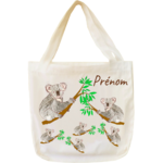 tote-bag;sac;cabas;texti;cadeaux;personnalisable;personnalisation;personnalise;prenom;animal;koala