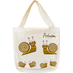 tote-bag;sac;cabas;texti;cadeaux;personnalisable;personnalisation;personnalise;prenom;animal;escargot