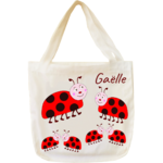 tote-bag;sac;cabas;texti;cadeaux;personnalisable;personnalisation;personnalise;prenom;animal;coccinelle;Gaelle