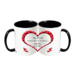mug;noir;ceramique;coeur;famille;amour;amitie;phrase;mamie;grand-mere;connait-tas-de-choses