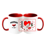 mug;bicolore;rouge;ceramique;amour;coeur;fleur;maman;je-t-aime
