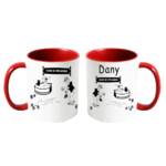 mug;rouge;personnalisable;personnalisation;personnalise;prenom;sport;loisir;petanque;bouliste;cochonnet;terrain;boulodrome;joueur;club;Dany