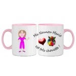 mug;ceramique;rose;nounou;chouette;personnalise;personnalisation;personnalisable;prenom;Marie