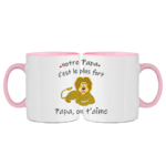mug;rose;bicolore;ceramique;phrase;pere;papa;on-t-aime;lion;fort