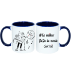 mug;bicolore;bleu-marine;ceramique;phrase;poeme;papa;guitare;musicien;guitariste