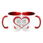 mug;bicolore;rouge;ceramique;coeur;famille;amour;phrase;ma-soeur;copine;complice