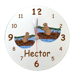 horloge-castor-personnalisable-personnalisation-personnalise-texticadeaux-prenom-etang-lac-riviere-barrage-bois-rongeur-mammifere-prenom-hector