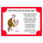 plaque-tour-rouge-tortue-maison-ecailles-sage-animal-reptile-personnaliser-prenom-texte-poeme-texticadeaux