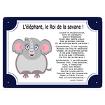 plaque-bleu-elephant-savane-jungle-animal-trompe-personnaliser-prenom-texte-poeme-texticadeaux