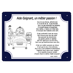 plaque-tour-bleu-metier-aidesoignant-poeme-medical-texticadeaux-personnaliser-isabellethomas