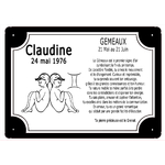 cadre-zodiaque-signe-gemeaux-noir-personnaliser-personnalisation-plaque-texticadeaux