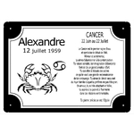 cadre-zodiaque-signe-cancer-noir-personnaliser-personnalisation-plaque-texticadeaux
