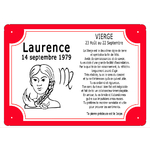 cadre-zodiaque-signe-vierge-rouge-personnaliser-personnalisation-plaque-texticadeaux