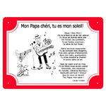 plaque-tour-rouge-papa-mon-pere-presence-poeme-isabellethomas-texticadeaux