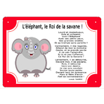 plaque-tour-rouge-elephant-pachyderme-trompe-prenom-personnalisation-personnalisable-poeme-thomasisabelle-texticadeaux