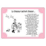 plaque-tour-rose-chasseur-chasse-fusil-chien-gibier-prenom-personnalisation-personnalisable-poeme-thomasisabelle-texticadeaux