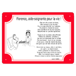 plaque-aidesoignante-tour-rouge-hopital-prenom-personnalisation-personnalisable-poeme-thomasisabelle-texticadeaux