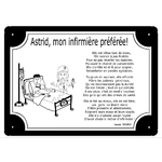 plaque-infirmiere-soignante-tour-noir-hopital-soins-secours-prenom-poeme-personnalisation-personnalisable-thomasisabelle-texticadeaux