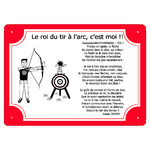 plaque-rouge-archer-tir-arc-fleche-cible-carquois-terrain-sport-poeme-prenom-personnalisable-texticadeaux