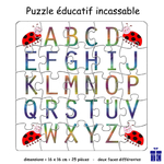 Puzzle Alphabet Réversible Coccinelle